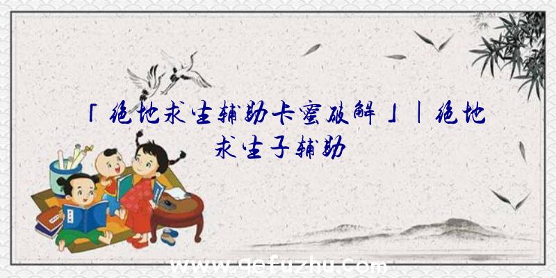 「绝地求生辅助卡蜜破解」|绝地求生子辅助